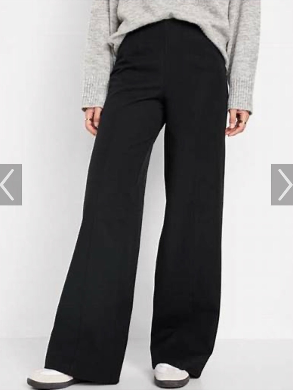 Old Navy Black High-Rise Pixie Pants with Stretch Waistband